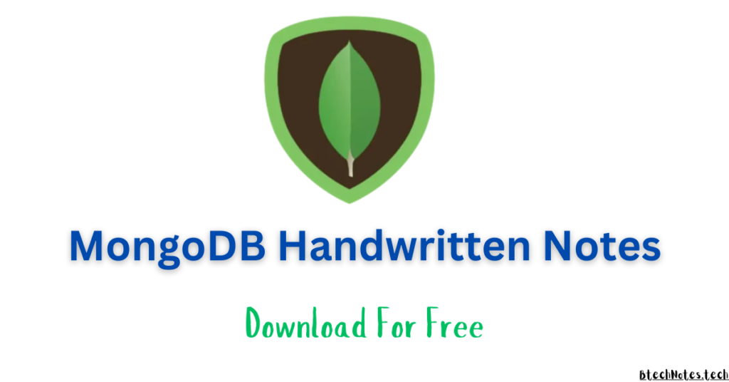 MongoDB Handwritten Notes